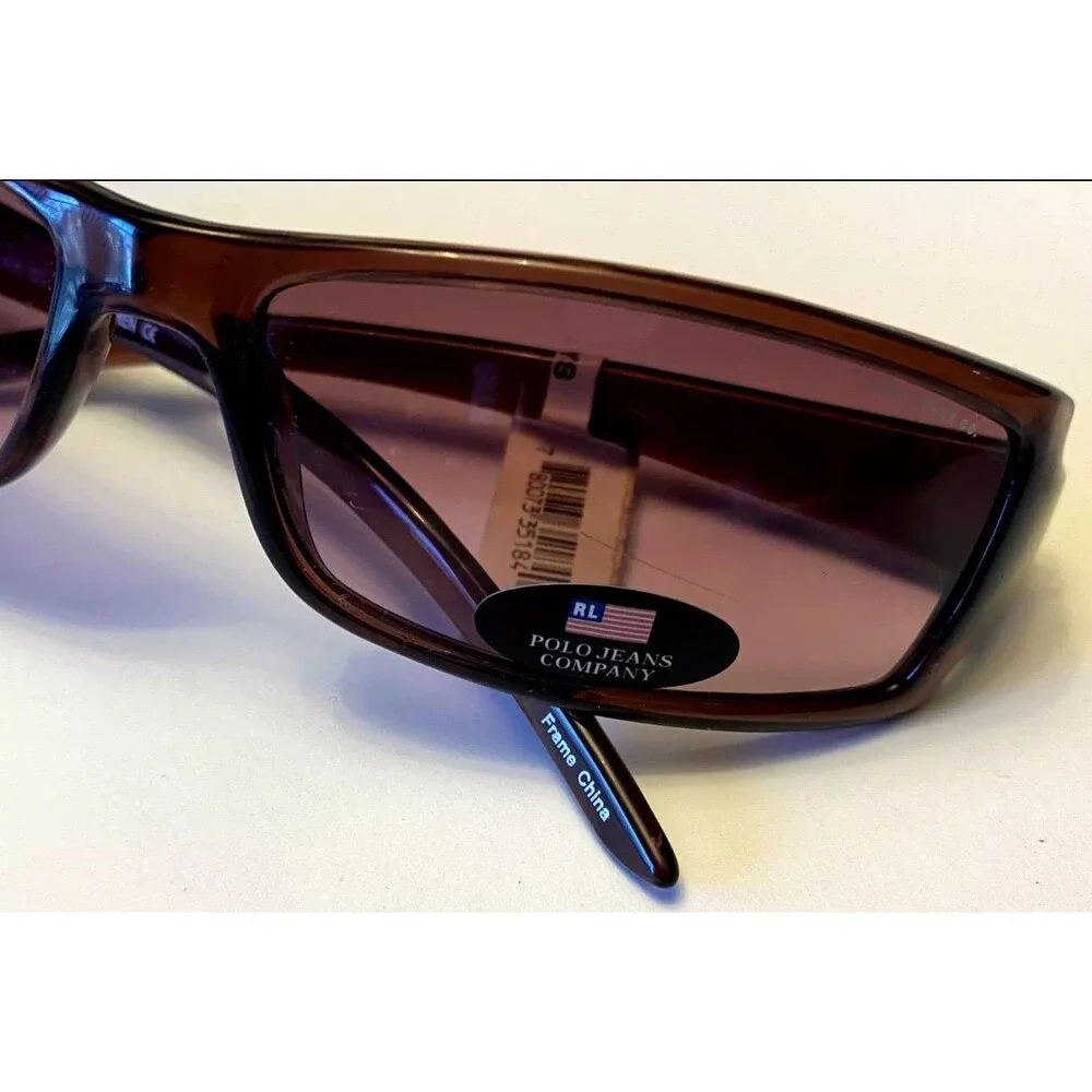 NEW Ralph Lauren Polo Jeans Rectangular Sunglasses 58-16, 130mm - Picture 4 of 5